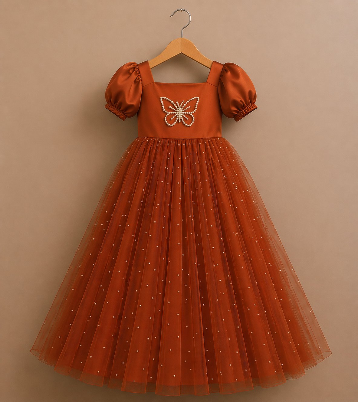 Amberly Butterfly Ball Gown