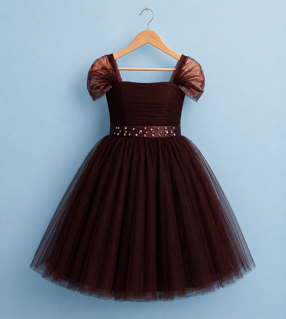 Midnight Ruby Twirl Gown