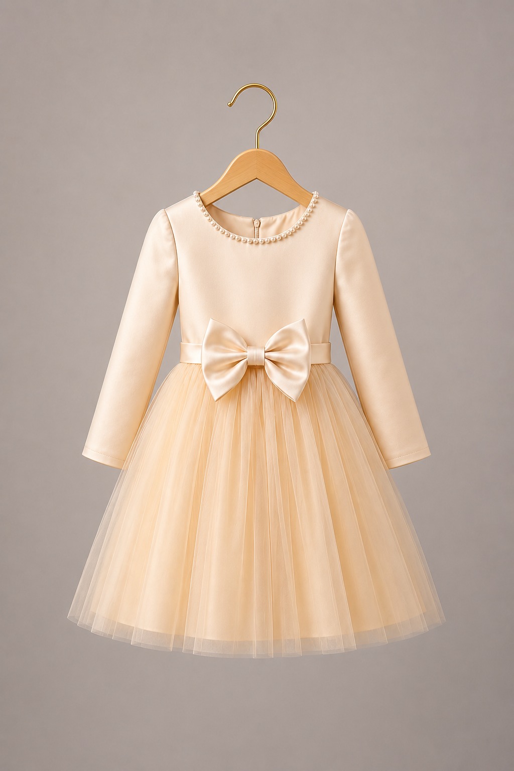 Ivory Whisper Bow Gown