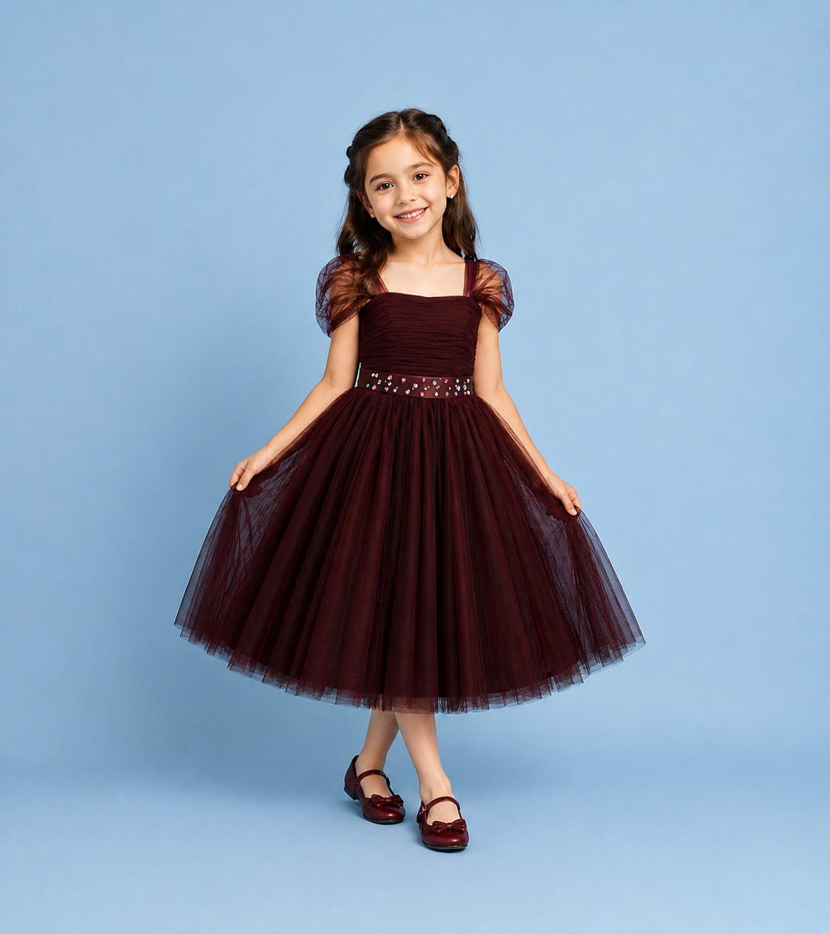 Midnight Ruby Twirl Gown